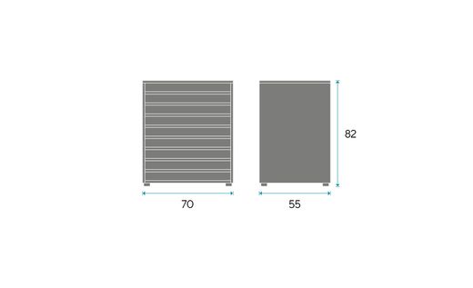 Mueble para cartulinas DOT 82F. 82 x 70 x 55 cm
