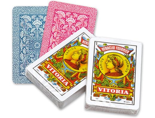 Cartas de jogar espanholas Fournier com 50 cartas Estojo de papelão