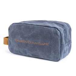 Trousse de toilette en toile bleue