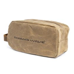 Trousse de toilette en toile camel