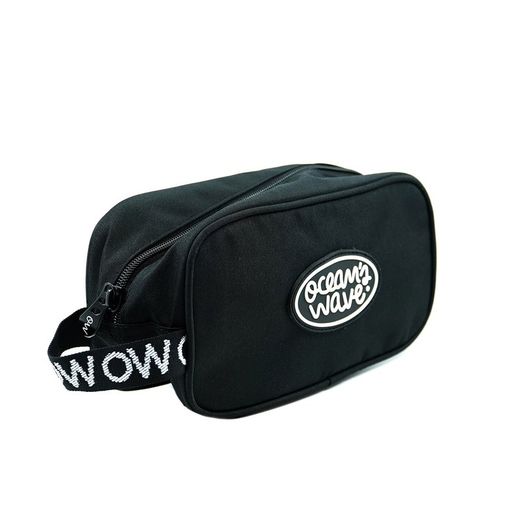 Bolsa de toalete preta Ocean's Wave