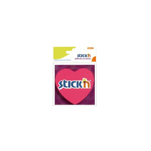 notes autocollantes en forme de coeur
