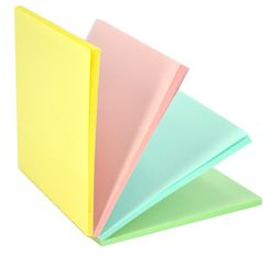 Notes autocollantes MAGIC couleurs pastel 76x76 mm