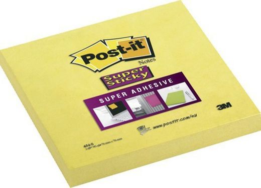 Post-it super pegajoso amarelo