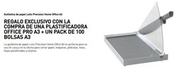 Office PRO ILAM A3 + bolsas = Regalo guillotina Leitz Home Office A3