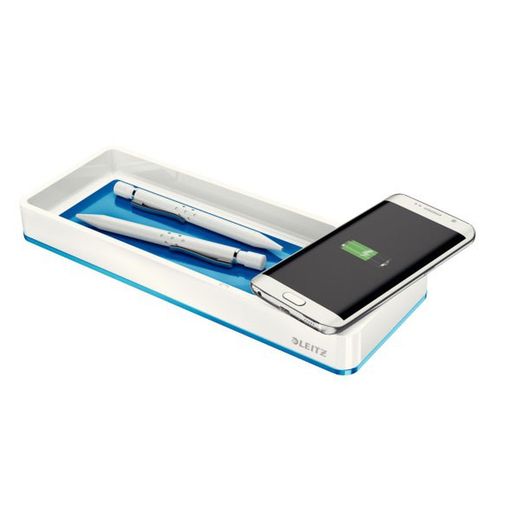 Leitz wow organiseur de bureau double avec charge inductive. 4 couleurs