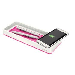 Leitz wow organiseur de bureau double avec charge inductive. 4 couleurs