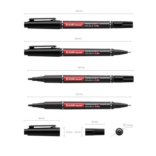 P-80 Marcador duplo Blister 3 unidades