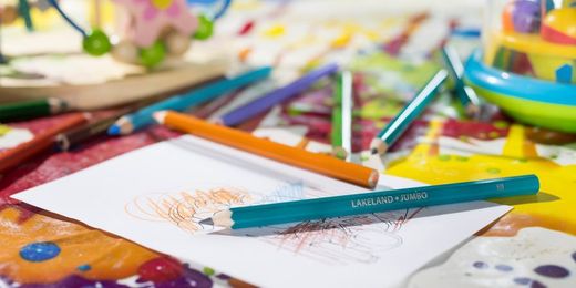 Pack 12 crayons de couleur Derwent Lakeland format jumbo