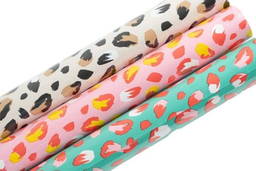 Pack 3 Rolos de Papel de Embrulho 5 mt Dierenprint