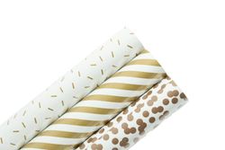 Pack de 3 rouleaux de papier Embrulho 5 mt Goud
