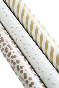 Pack de 3 rouleaux de papier Embrulho 5 mt Goud
