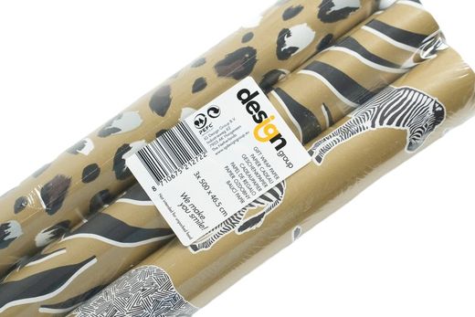 Pack 3 Rolos de Papel de Embrulho 5 mt Selva