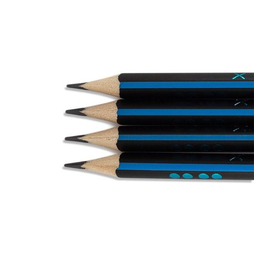 Pack 4 crayons triangulaires Mktape