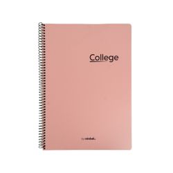 Pack 4+1 Cuaderno Tapa Polipropileno Folio 80h 90gr Pastel