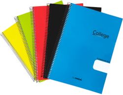 Pack 4+1 Cuaderno Tapa Polipropileno Folio 80h 90gr Primary Colours