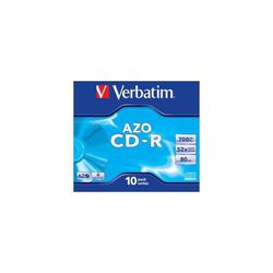 Pack de 10 cd-r 52x en boite large individuelle
