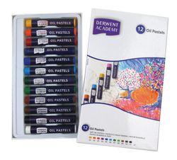 Lot de 12 bâtons de peinture pastel à l'huile Derwent