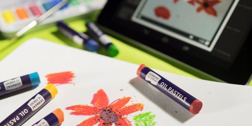 Lot de 12 bâtons de peinture pastel à l'huile Derwent