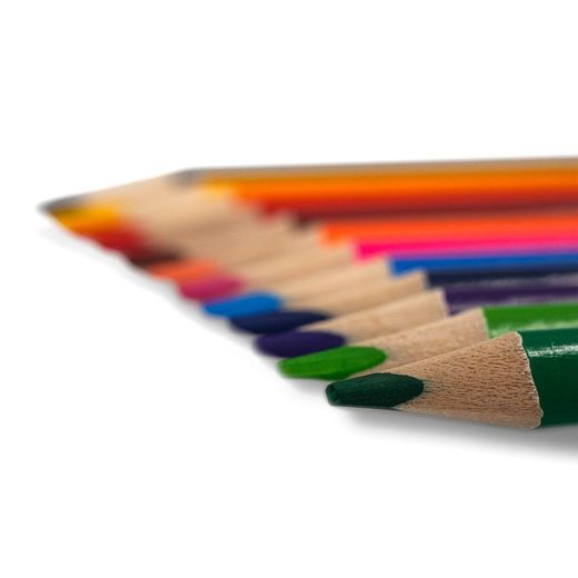 Lot de 12 crayons de couleur triangulaires Mktape