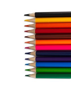 Lot de 12 crayons de couleur triangulaires Mktape