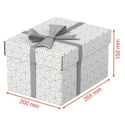 Pack de 3 caixas domésticas brancas. 5 tamanhos