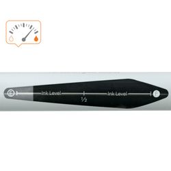 Pacote de 4 marcadores de tinta líquida para quadros brancos de vidro. Cor preta