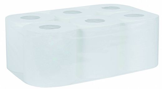 Pack de 6 rollos de papel secamanos 100% celulosa