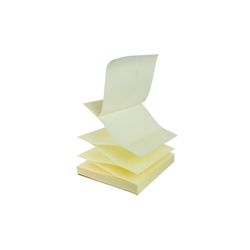 Pack de 6 blocos de notas reciclados Zig-Zag amarelos