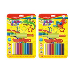 Pack Keyroad avec 12 barres de pâte à modeler de 15g et accessoires