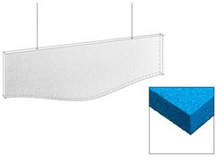 Panneau de mousse acoustique insonorisant. déflecteur incurvé