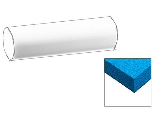 Panneau de mousse acoustique insonorisant. Cylindre