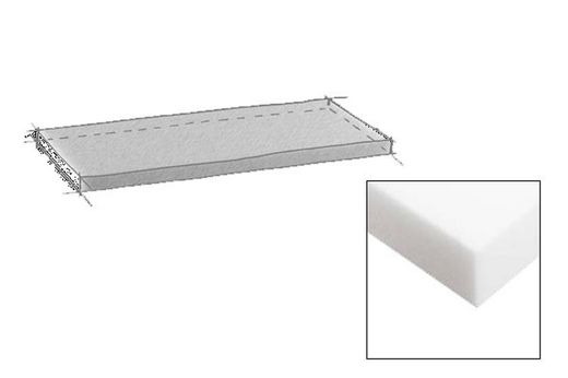 Panneau de mousse acoustique insonorisant. Rectangle.