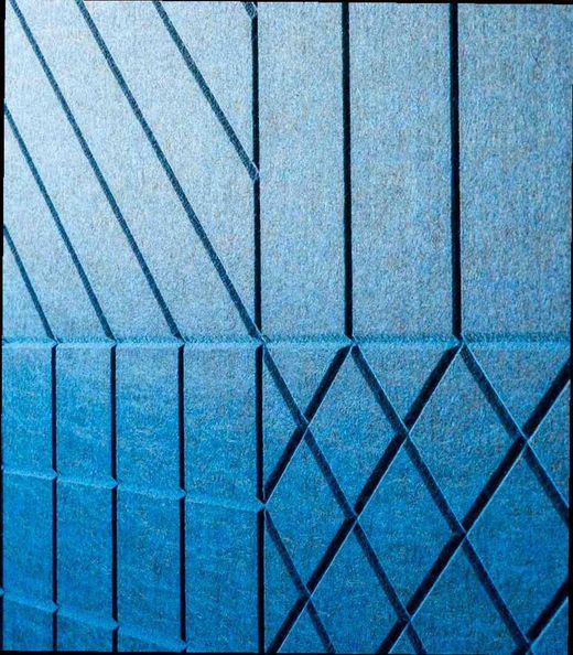 Painel acústico de absorção de som ecowall biselado