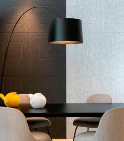 Painel acústico de absorção de som ecowall biselado