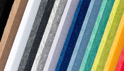 Painel acústico de absorção de som ecowall biselado