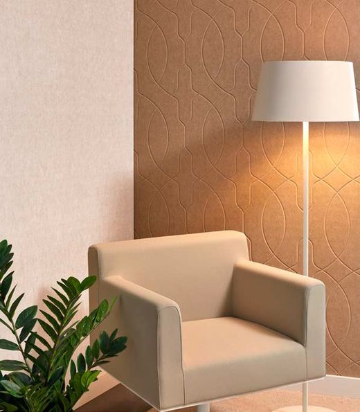 Painel acústico de absorção de som ecowall biselado