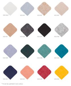 Painel acústico de absorção de som ecowall biselado