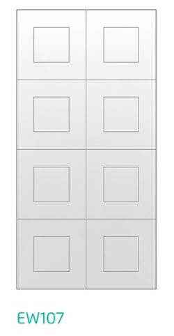 Painel acústico de absorção de som ecowall biselado