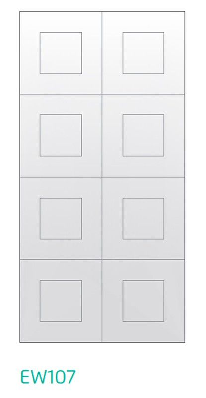 Painel acústico de absorção de som ecowall biselado