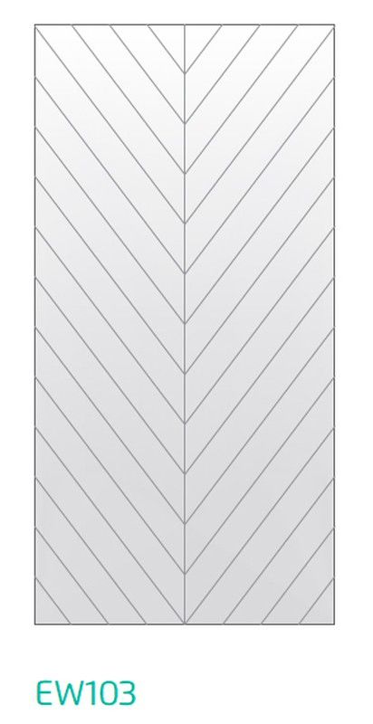 Painel acústico de absorção de som ecowall biselado