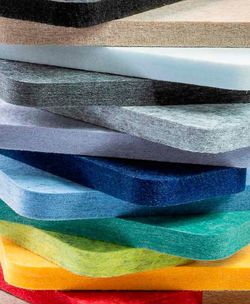 Painel acústico de absorção de som ecowall biselado