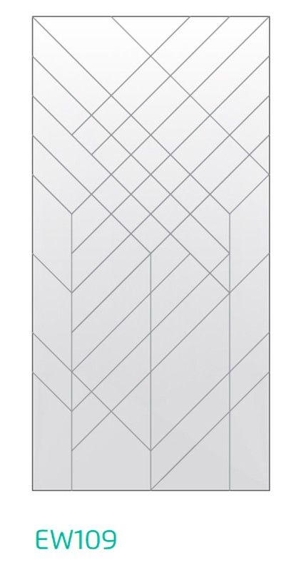 Painel acústico de absorção de som ecowall biselado