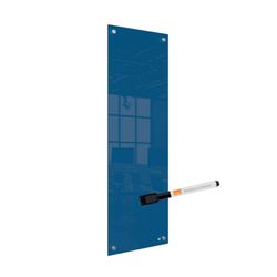 Panel de pizarra blanca de cristal pequeño Nobo 300x900 mm