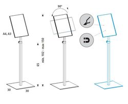 Painel de informações. 2 tamanhos