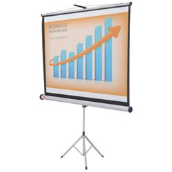 Tissu avec tripé pour projection. Trois tailles