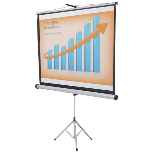 Tissu avec tripé pour projection. Trois tailles