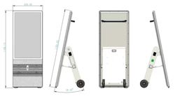 Pantalla exterior móvil de 43" con batería