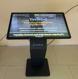 Tela interativa para quiosque com suporte K Vários tamanhos.
