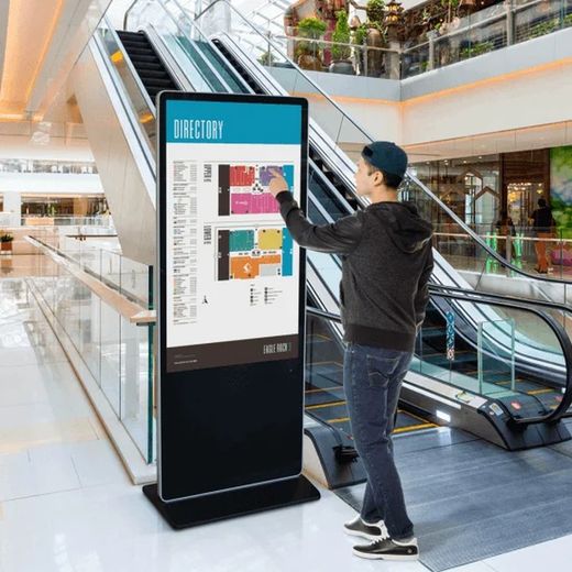 Totem, tissu publicitaire tactile et interactif. Différentes tailles